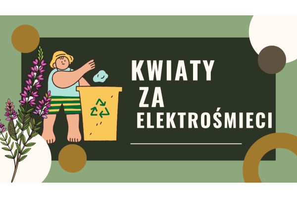 KWIATY ZA ELEKTROŚMIECI