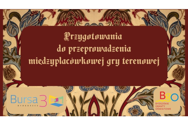 PRZYGOTOWANIA DO GRY TERENOWEJ